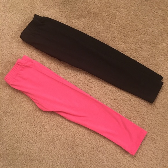 Kids Pink and Black Legging Bundle - Picture 2 of 5